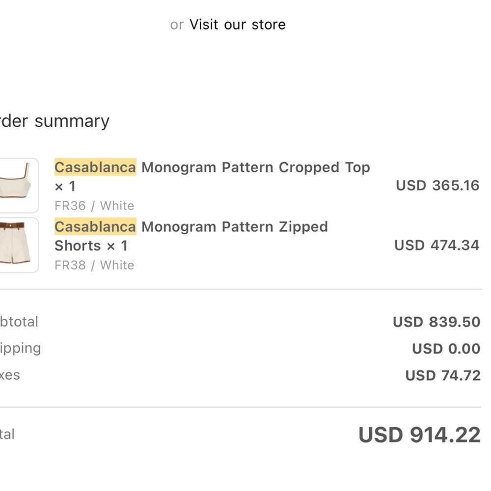 Casablanca Monogram Short Set - image 5